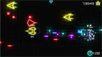 Espace profond:tireur d'arcade de néons de galaxie Screen Shot 1