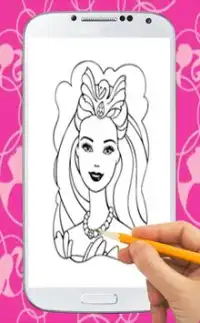Coloring Book For Barbie Screen Shot 0