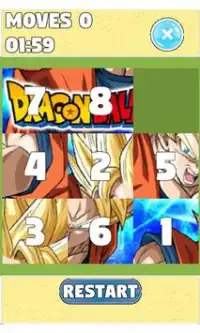 Puzzle for : Dragon Ball Z Sliding Puzzle Screen Shot 0