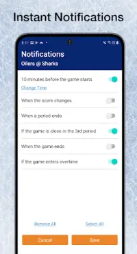Scores App: NHL Hockey Scores Screen Shot 3