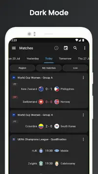 Footba11 - Soccer Live Scores Screen Shot 1