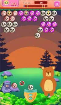 Funny Bear Bubble Shooter Game Screen Shot 1