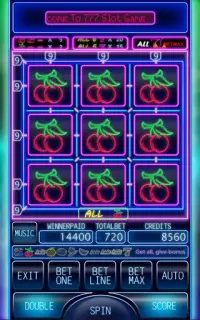 777 Fruit Neon Slot Machine Cherry Master Screen Shot 2