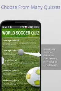 World Soccer Quiz Screen Shot 2