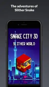 Snake City 3D - Jeu de serpent Slither Snake Screen Shot 1