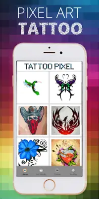 Tattoo Art Picture Pixel Coloring By Number Screen Shot 0
