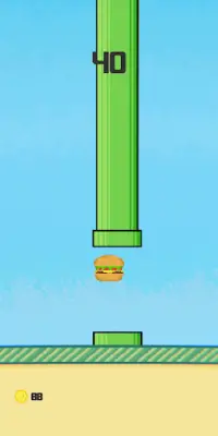 Flappy Burger Screen Shot 0