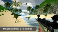 Last Survival Sniper gegen Zombie Dino auf Insel Screen Shot 1