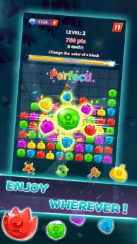 Pop Puzzle - mencocokkan 3 game gratis Screen Shot 1
