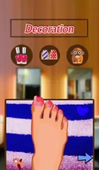 Foot Nails Art - Toe-nail game Screen Shot 2