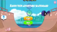Raven and teen skateboard titans adventure games Screen Shot 0