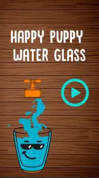 हैप्पी पिल्ला: पानी का गिलास Screen Shot 0