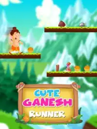 Niedlicher Ganesh Runner - Running Game Screen Shot 2