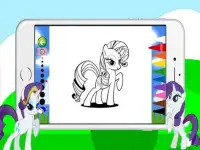 Pony Färbung Spiele für Mädchen Screen Shot 2