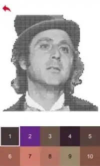 Willy Wonka Color by Number - Pixel Art Game Screen Shot 2