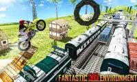 Crazy Bike Train Stunts Tricky Master Screen Shot 2