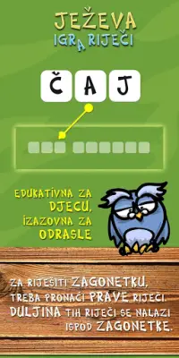 Ježeva Igra Riječi - Word Game from Croatia Screen Shot 3