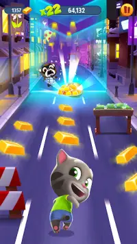 Talking Tom: Course à l'or Screen Shot 2