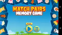 Match Pairs Memory Game Screen Shot 0