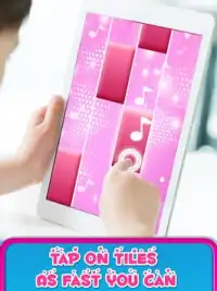 Magic with Pink Piano Tiles - Juego de Música Screen Shot 2