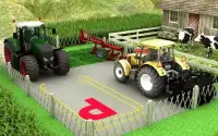 Modern landbouw tractor parkeren spel Screen Shot 3