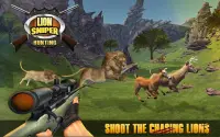 Lion Sniper Memburu Permainan - Safari Animals Screen Shot 0
