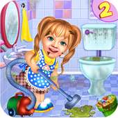 Sweet Baby Girl Cleaning Games: House Cleanup 2020