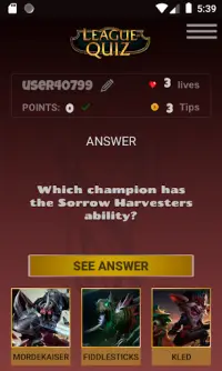 LeagueOfQuiz - See how much you know about lol Screen Shot 2