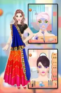 Desi Makeover Bride Dress up Screen Shot 2