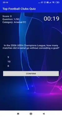 Football Quiz Game:  European Teams Screen Shot 1