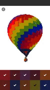 Hot Air Balloon Pixel Art Coloring By Number Screen Shot 5