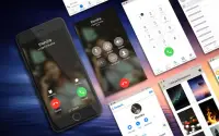 Phone X Full i Call Screen With Dialer Screen Shot 0