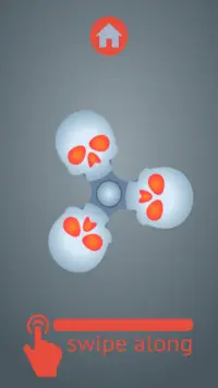 Skull Fidget Spinner Simulator Screen Shot 2