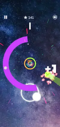 Color Loop 2 - Space Shooter Flying Ball EDM Game Screen Shot 4