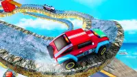 impossible stunt offroad car track type racer game Screen Shot 0