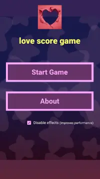 LOVE SCORE GAME Screen Shot 0