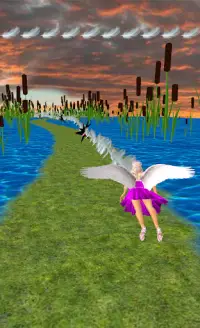 Flying Girl Runner 2 Screen Shot 3