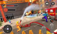 Fire Fighter Truck Real City Heroes Screen Shot 1