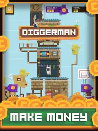 Diggerman - Arcade Gold Mining Simulator Screen Shot 12