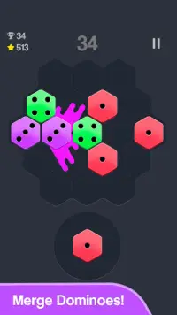 Dominoes! Merge - Hexa Puzzle Screen Shot 1