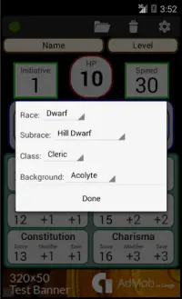 Fifth Edition Character Sheet Screen Shot 6