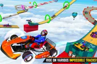 Go Kart Ramp Car Stunt Games Screen Shot 1