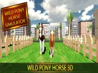 Wild Pony Horse Simulator 3D Screen Shot 5