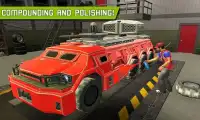 Big Muscular Truck Robot Mechanic Car Workshop Screen Shot 2