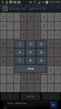 Sudoku 9x9 Screen Shot 1