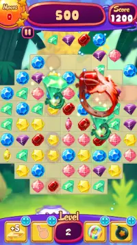 Jewel Clásico - Mejor King Diamond Match 3 Puzzle Screen Shot 2