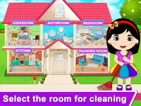 طفلة تنظيف المنزل - حافظ على نظافة منزلك Screen Shot 11