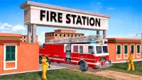 trò chơi lái xe cứu hỏa 2019 - Fire Truck Driving Screen Shot 3
