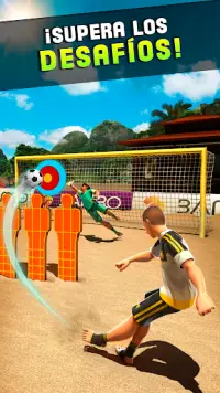 Dispara y Gol - Juego de Fútbol Playa Screen Shot 2
