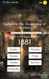 Doomsday Algorithm Brain Trainer Screen Shot 7